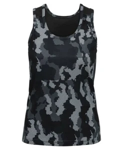 TriDri Womens Charcoal Hexoflage Performance Vest. XS & S - Picture 1 of 2