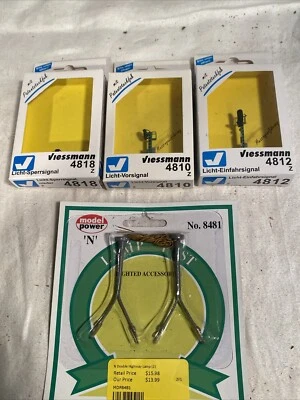 Viessmann Light Stop Signal Track Train Lot Of 4 - Image 1 of 4