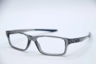 NEW OAKLEY CROSSLINK XS OY8002-0249 POLISHED GREY SMOKE BLUE EYEGLASSES 49-14 - Image 1 of 4