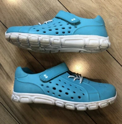 Размер 11 ребенка ясельного возраста шаг обряд сюрприз «Delia» девочек бирюзовый резиновый EUC вентилируемый  - Изображение 1 из 4