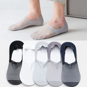 Mens Womens Trainer No Show Shoe Liner Ankle Socks Invisible Nylon Anti Slip - Picture 1 of 23