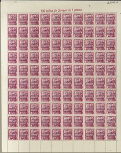 1083A/1083B ** MNH VISITA CAUDILLO CANARIE - 100 SERIE IN FOGLI - CERT. COMEX - Picture 1 of 8