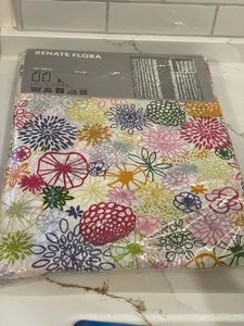 IKEA Renate Flora Paneles Cortina x 2 Floral Semi Transparente Multicolor Ajustable Nuevo - Imagen 1 de 7