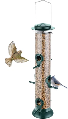 Metal Tube Bird Feeders for Outdoors Hanging,Finch Feeders for Outside,All Metal - Image 1 of 4