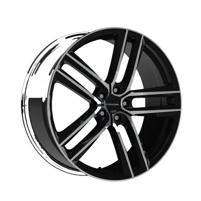Vision 475 Clutch 19x8.5 5x112 +35mm Black/Machined Wheel Rim 19" Inch Foto 1 de 4