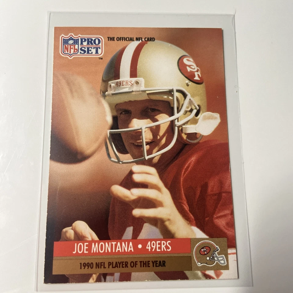 JOE MONTANA 1991 NFL PRO SET JUGADOR DEL AÑO TARJETA #3 Foto 1 de 3