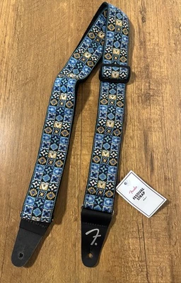 Genuine Fender 2" Festival Series Adjustable Guitar Strap, Blue NEW W/ Tag - Image 1 of 4