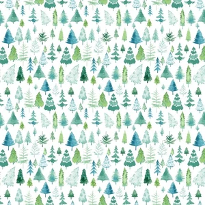 Santa Paws dogs by Heatherlee Chan Y4432 104 FABRIC CHRISTMAS TREES BTHY - Picture 1 of 3