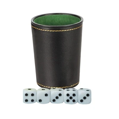 Dice Cup Dice Stacking Set with Cup Bar Dice for Friends Adults Travel - Bild 1 von 4