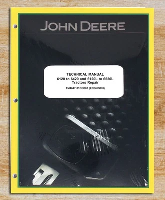 John Deere 6120 6220 6320 6420 6120L 6220L Tractor Service Repair Manual TM4647 - Image 1 of 4