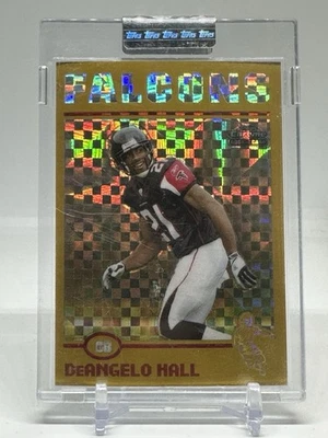 2004 Topps Chrome #176 DeAngelo Hall Gold Xfractor #/279 - SEALED - Image 1 of 2