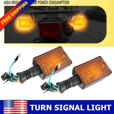 Amber Rear Turn Signal Lights Indicators For Yamaha FZ750 1985 Driver Passenger - Image 1 of 4