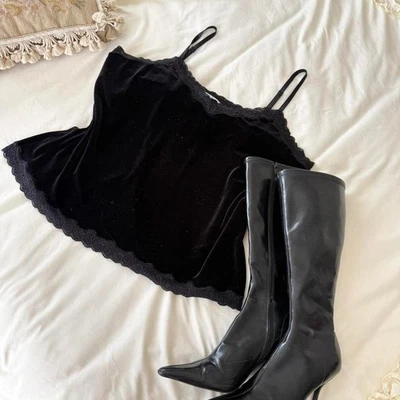 terciopelo negro hada cami coldwater creek 2x vampy grunge Foto 1 de 4