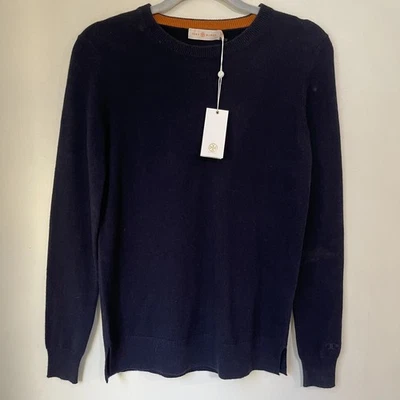 Свитер женский Tory Burch 100% кашемир XS темно-синий  - Изображение 1 из 4