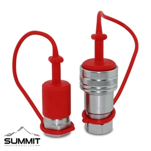 1/2" Ag Hydraulic Quick Connect Couplers Couplings, Poppet Pioneer Style 1 Sets - Picture 1 of 5