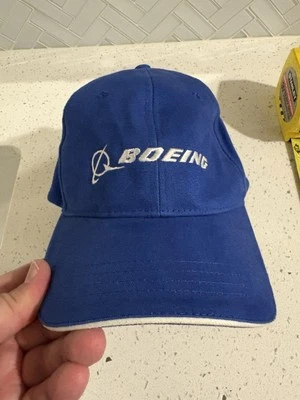 Boeing Airplane Company Cap Adult Adjustable Hat Sewn Logo - Image 1 of 4