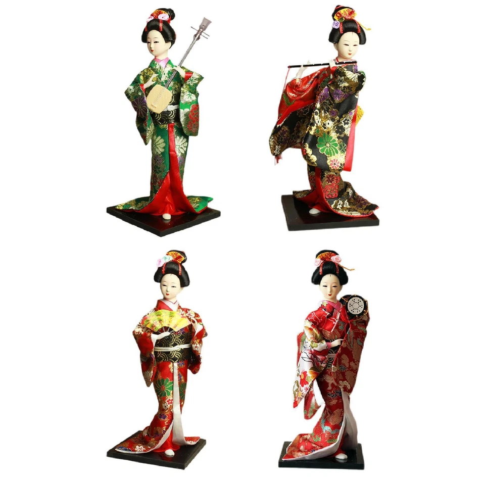Japanese Geisha Kimono Doll Collectible Desktop Ornament Geisha Figurine for - Bild 1 von 1