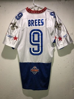 Camiseta deportiva Drew Brees #9 New Orleans Saints Pro Bowl NFL Reebok para hombre talla 54 *Leer* Foto 1 de 4