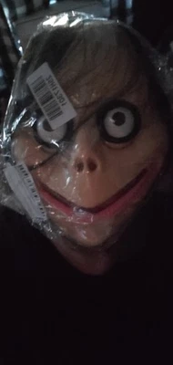 Momo Mask Halloween Horror Costume Meme MOMO Spooky Slender Demon Mask US SHIP - Image 1 of 4