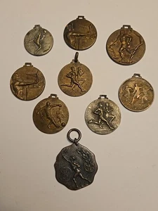 Lare Lot Of Antique Sports Medals Mostly Italian? - Picture 1 of 19
