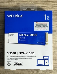 1TB WD Blue SN570 M.2 NVMe PCIe 3x4 SSD (WDS100T3B0C) Internal Solid State Drive - Afbeelding 1 van 5