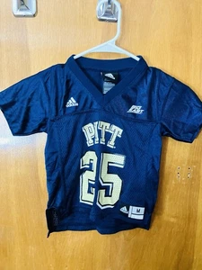 Adidas College Pitt Panthers Toddler 3T Blue Football Jersey #25 - Picture 1 of 7
