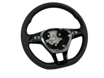 OEM VW Multifunktionslenkrad Leder Lenkrad Tiguan XL Polo 6C Caddy 4 schwarz MFA - Bild 1 von 4