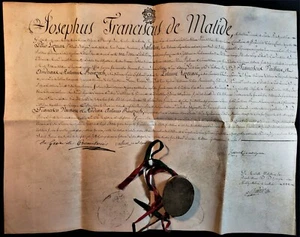 JOSEPH-FRANCISCUS DE MALIDE BISHOP OF MONTPELLIER License Letter Mr Lozeran 1790 - Picture 1 of 12