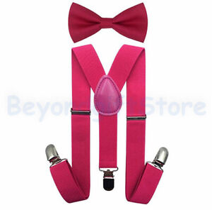 Suspender and Bow Tie Set for Toddler Baby Boys Kids 0-5 Years (18 HOT Combo)