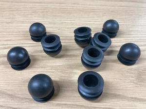 Round Ball Plastic Caps for 1 inch OD tube - Qty 10 per package - Picture 1 of 4