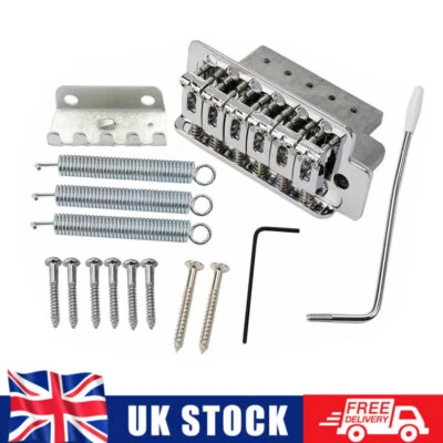 ACE STYLE For Fender Stratocaster Strat Electric Guitar Chrome Tremolo Bridge System Kit