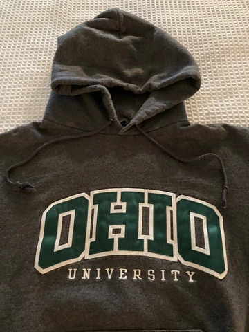 Ohio University Bobcats Hooded Sweatshirt S by Champion pre-owned Cover
