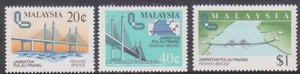 (F313-59) 1983 Malaysia set of 3stamps Penang bridges (BI)  - Picture 1 of 1