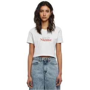 Days Beyond Dolce Far Niente Cropped Tee T-Shirt Women Top Crop White - Picture 1 of 12