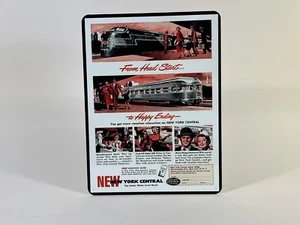 New York Central 9" x 12" Eisenbahnschild, Bin SH - Bild 1 von 3