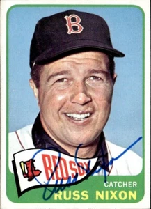 1965 Topps #162 - Auto IP Russ Nixon - Foto 1 di 2