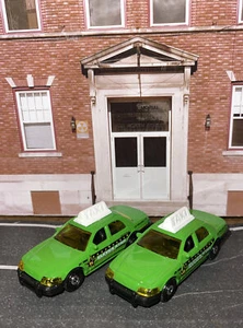 Lot Of 2 Matchbox Ford Transit Crown Victoria Taxi Cab New LFFP Die Cast 1:64 - Picture 1 of 12