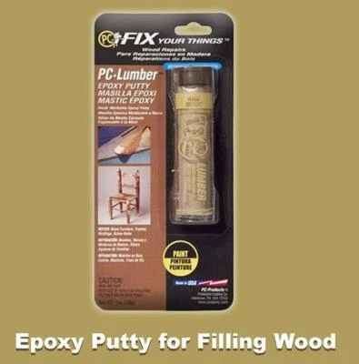 PROTECTIVE COATING CO. Lumber Epoxy Putty - Tan - Fill Your Wood Holes! 2oz Stick