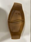 Red Wing Pottery Duo Tone Tahitian Gold Rare Color . Divided Serving Dish.