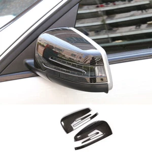 ABS Carbon Fiber Rear View Side Door Mirror Cover For Benz S-Class W221 2010-12 - Picture 1 of 9
