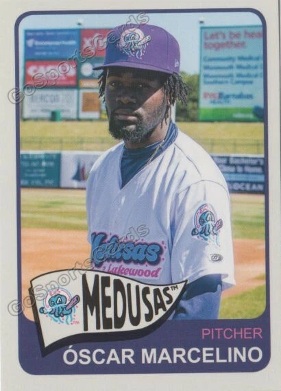 2019 Medusas de Lakewood BlueClaws Oscar Marcelino RC Rookie Phillies - Image 1 of 1