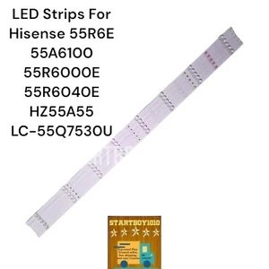 LED Strips For Hisense 55R6E 55A6100 55R6000E 55R6040E HZ55A55 LC-55Q7530U - Picture 1 of 6