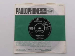 THE BEATLES  ORIG 1966  U.K . 45     PAPERBACK WRITER   RARE SMALL  P  LABEL - Bild 1 von 8