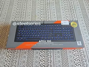 SteelSeries Apex 100 Gaming Keyboard -Black with Blue LED Backlit - Picture 1 of 13
