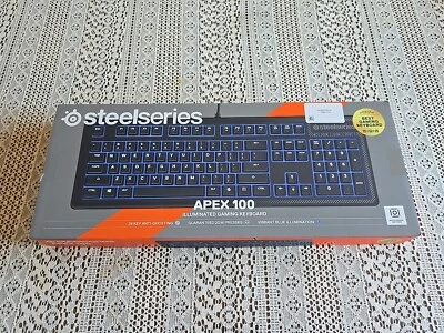 SteelSeries Apex 100 Gaming Keyboard -Black with Blue LED Backlit - Image 1 of 4