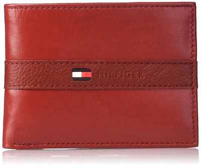 Cartera billetera de identificación de tarjeta de crédito de cuero premium para hombre Tommy Hilfiger 31TL22X062 Foto 1 de 4