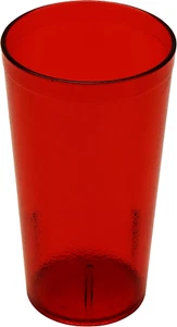 Heavy-Duty Plastic Restaurant Tumblers, 16 Ounce, Red (Set of 4) - Picture 1 of 11