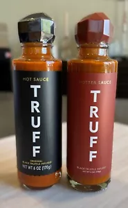 2 PACK COMBO - TRUFF Black Truffle Infused Hot Sauce and Hotter Sauce - 6 fl. oz - Picture 1 of 2