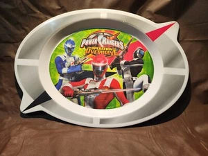 ☆Disney Oval Child Kid Figure Food Plate Dish Power Rangers Operation Overdrive☆ - Picture 1 of 6