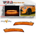 For Mini Cooper R55 R56 R57 R58 R60 R61 Front Amber LED Side Fender Marker Lamps MINI Countryman